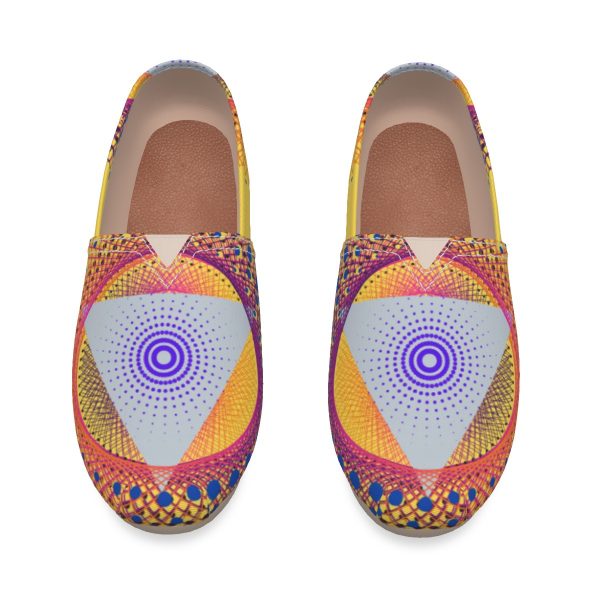 All-Over Print Women's Canvas Fisherman Shoes