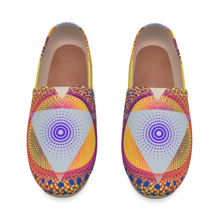 All-Over Print Women's Canvas Fisherman Shoes