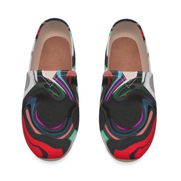 All-Over Print Women's Canvas Fisherman Shoes