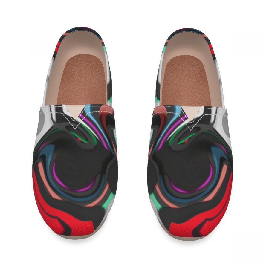 All-Over Print Women's Canvas Fisherman Shoes