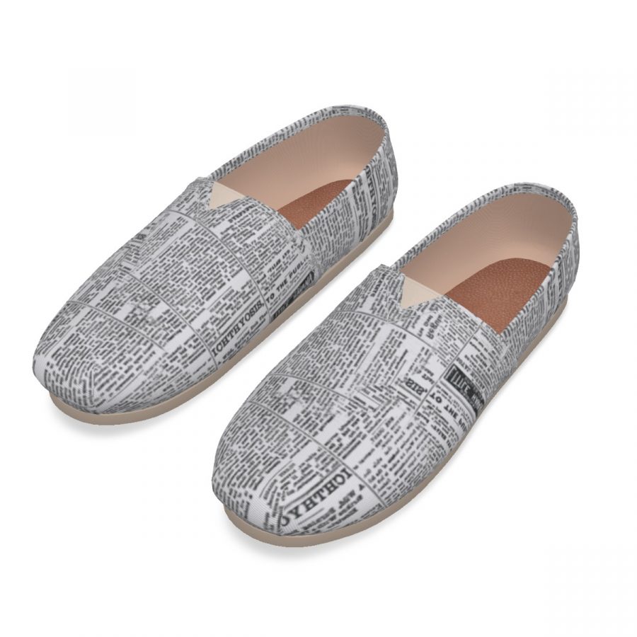 All-Over Print Women's Canvas Fisherman Shoes - Image 4