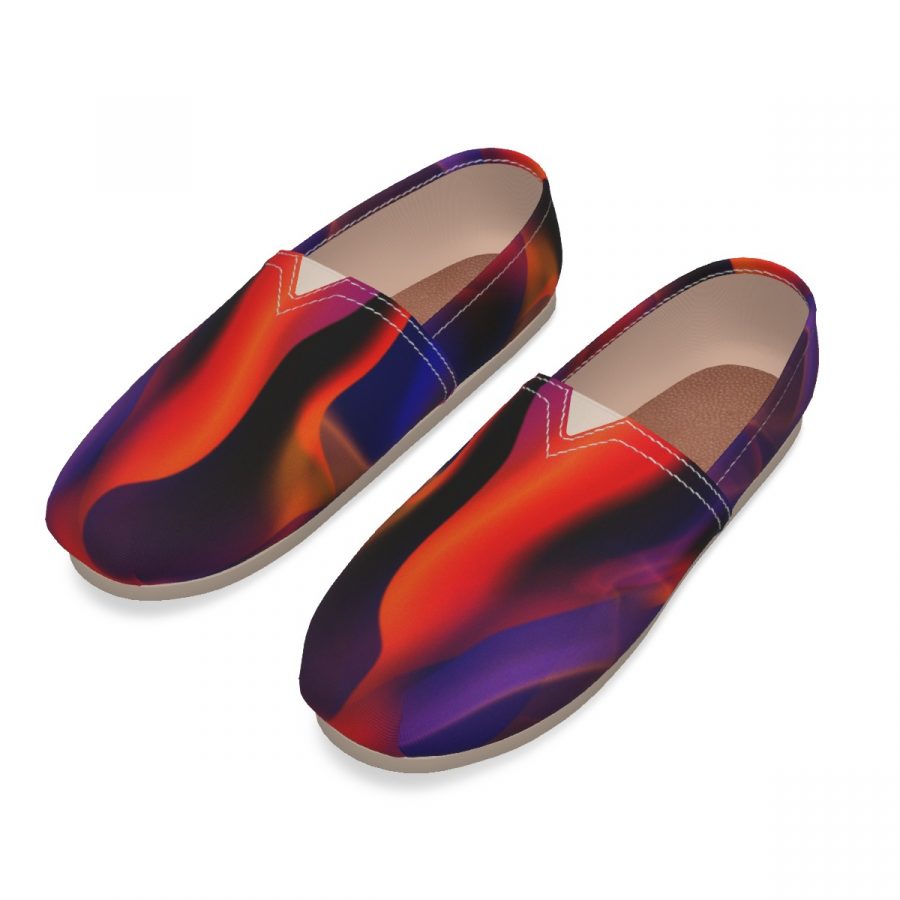 All-Over Print Women's Canvas Fisherman Shoes - Image 4