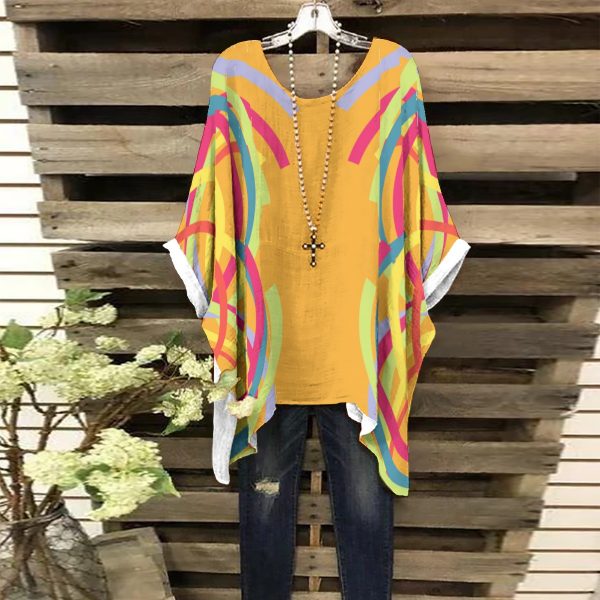 All-Over Print Women's Bat Sleeve Shirt