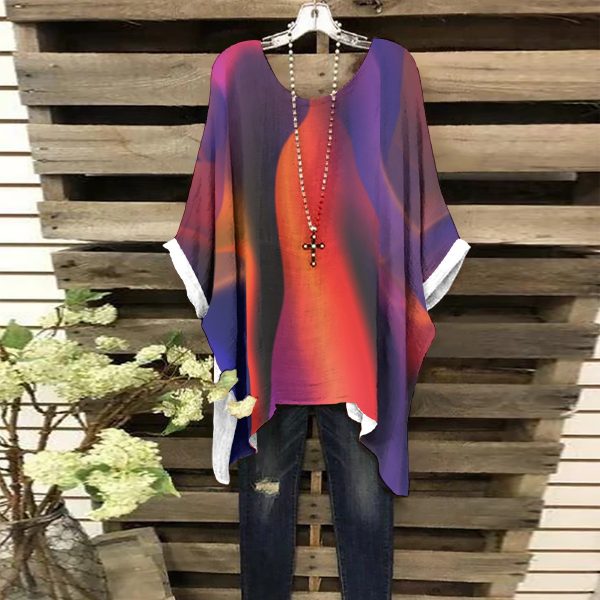 All-Over Print Women's Bat Sleeve Shirt