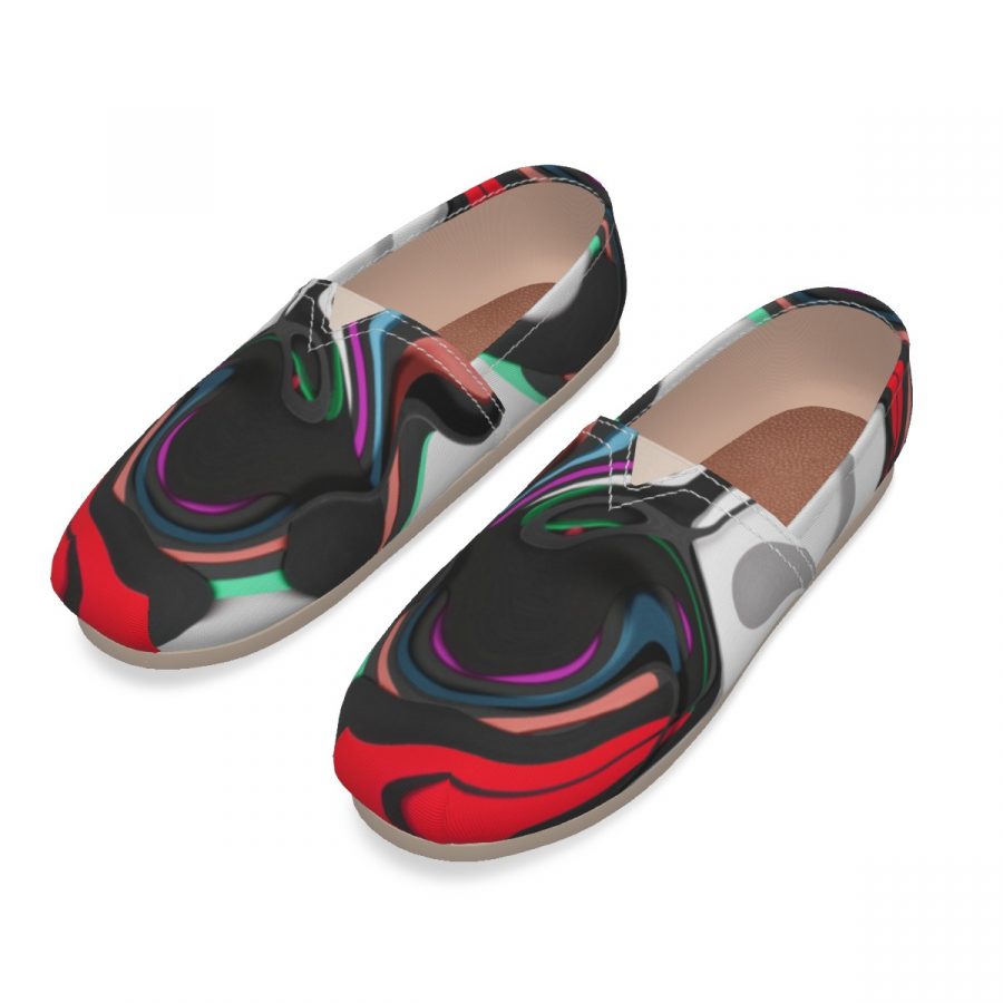 All-Over Print Women's Canvas Fisherman Shoes - Image 4