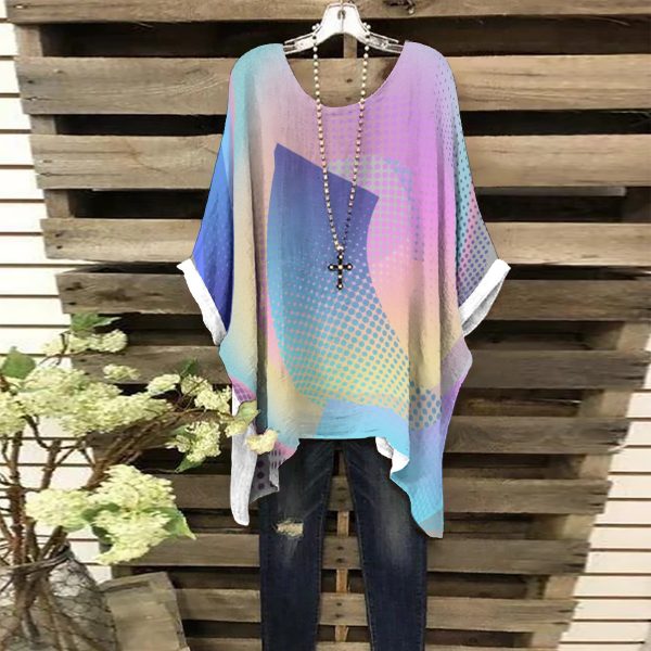 All-Over Print Women's Bat Sleeve Shirt