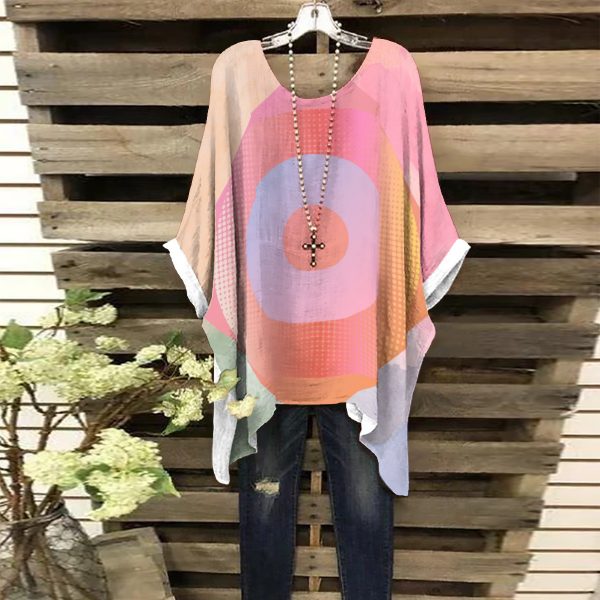 All-Over Print Women's Bat Sleeve Shirt