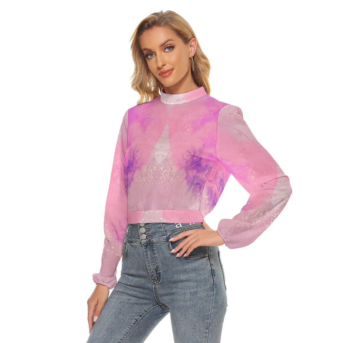 All-Over Print Women's Halter T-shirt - Image 3