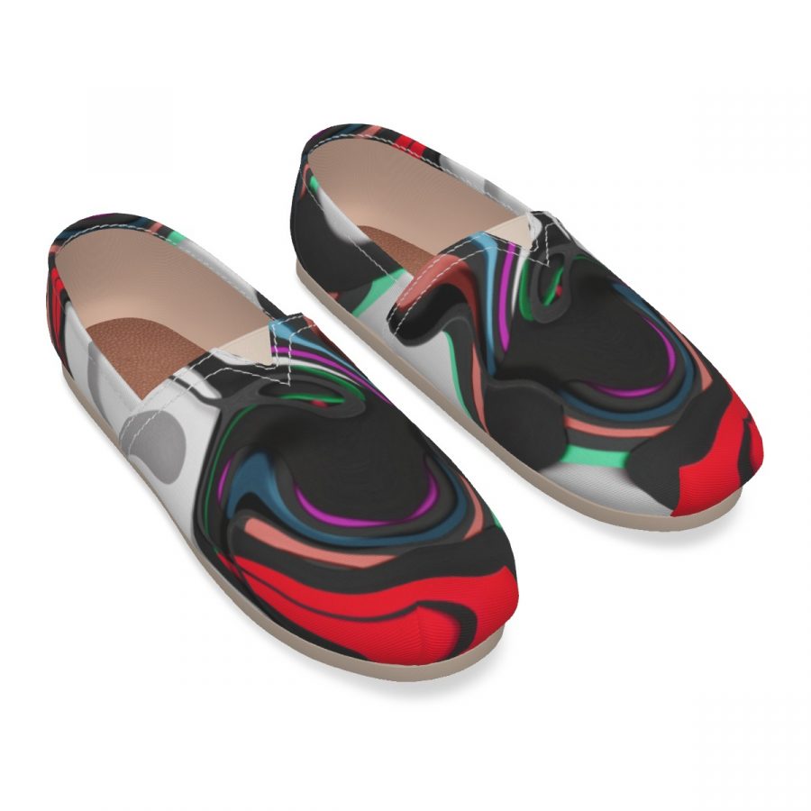 All-Over Print Women's Canvas Fisherman Shoes - Image 2