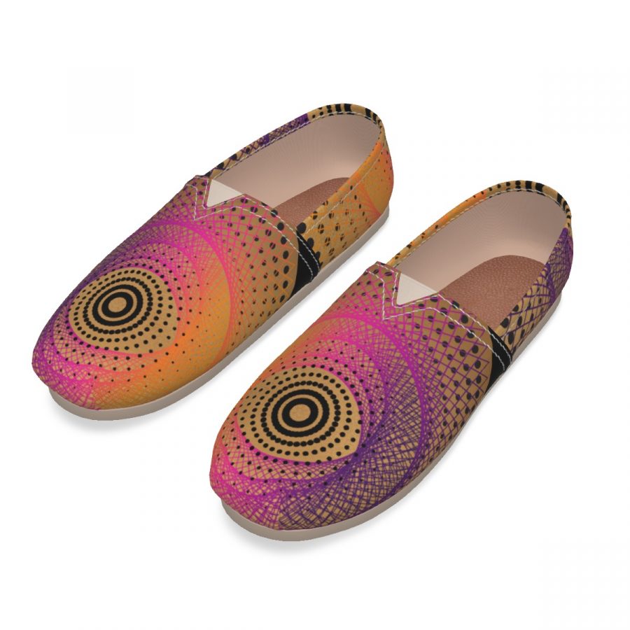 All-Over Print Women's Canvas Fisherman Shoes - Image 4