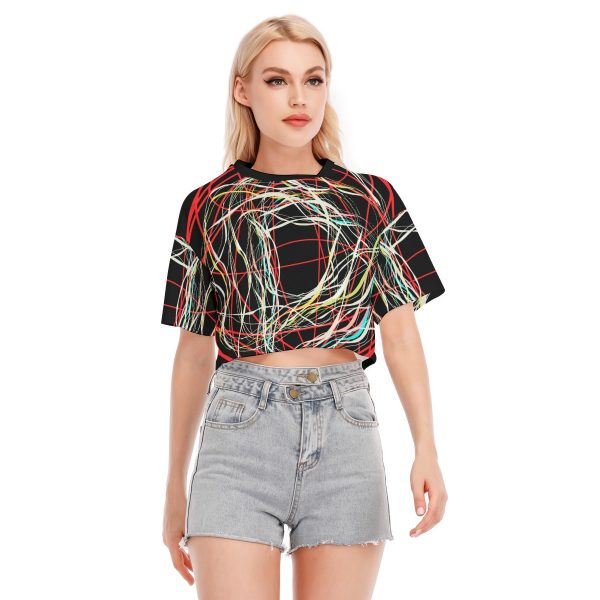 All-Over Print Women's Cropped T-shirt | 190GSM Cotton