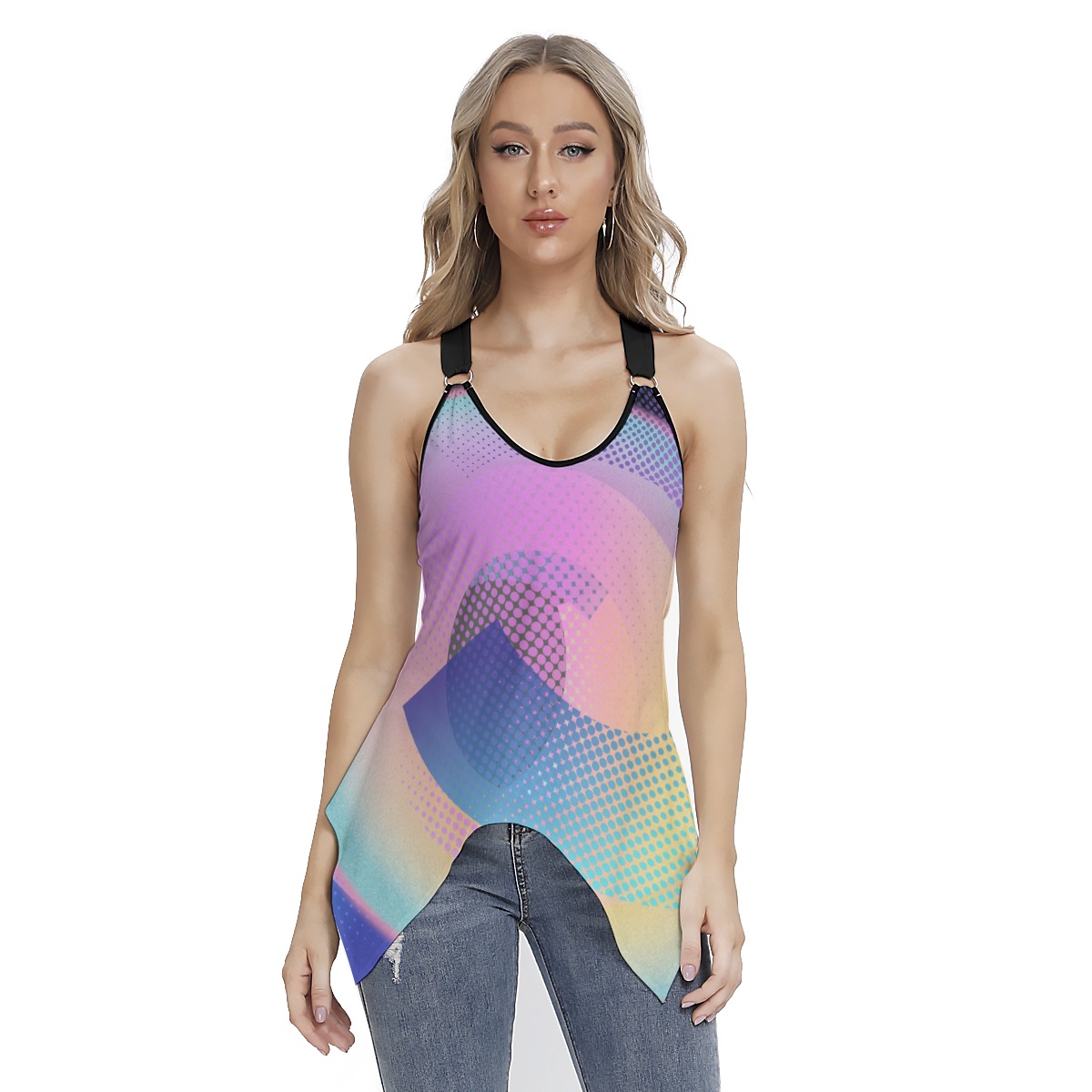All-Over Print Women's Skinny Sport Tank Top