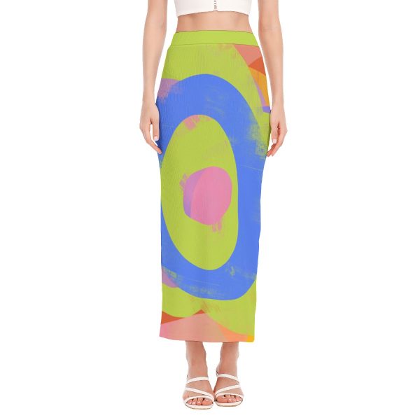 All-Over Print Women's Side Slit Skirt