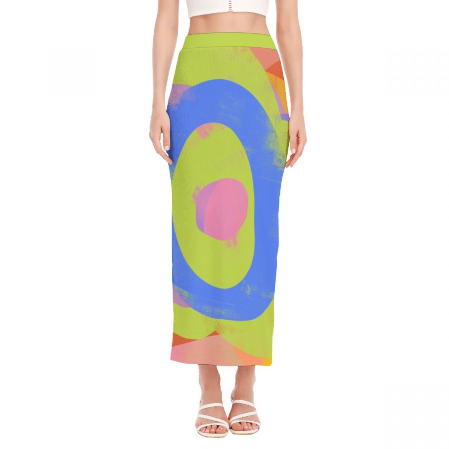 All-Over Print Women's Side Slit Skirt