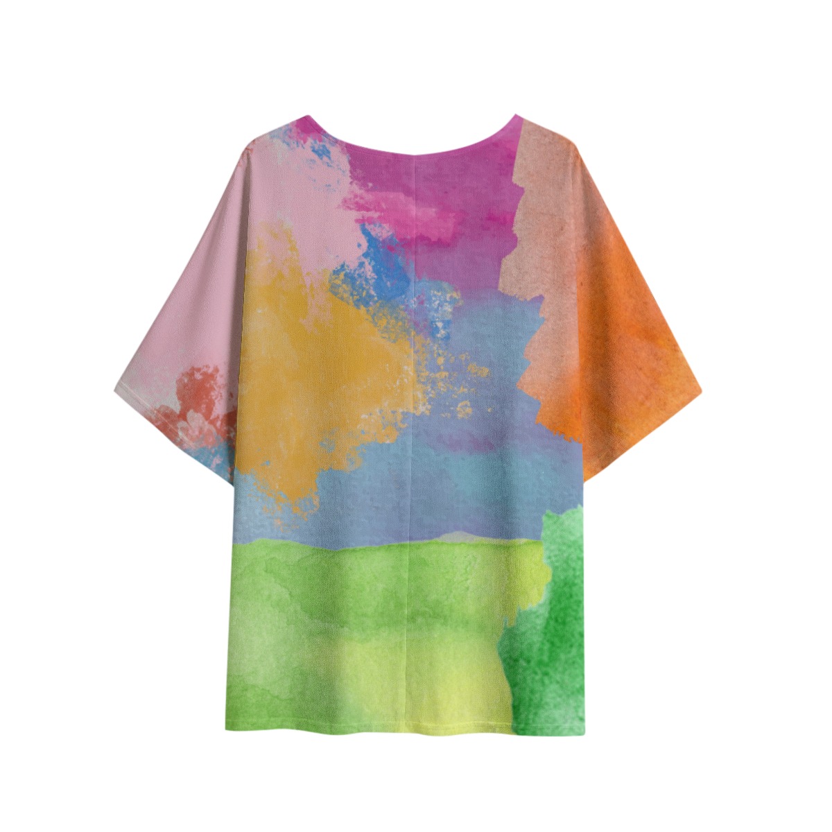 All-Over Print Women's T-shirt with Bat Sleeve - Image 3