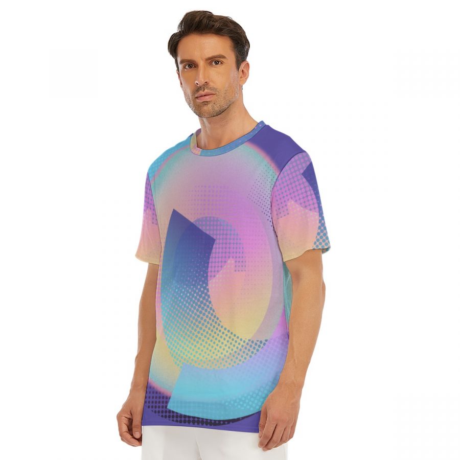 All-Over Print Men's O-Neck T-Shirt | 190GSM Cotton - Image 3