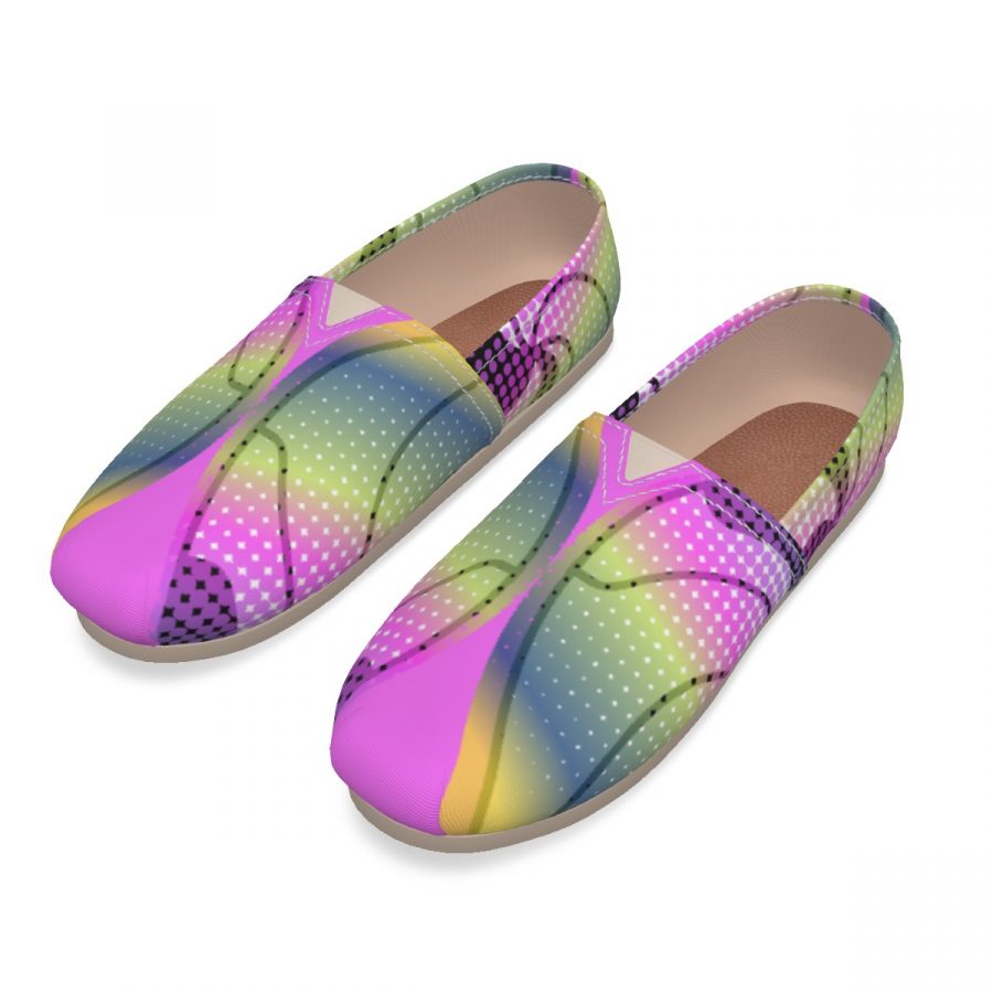 All-Over Print Women's Canvas Fisherman Shoes - Image 4