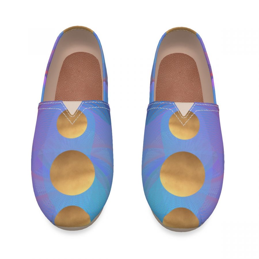 All-Over Print Women's Canvas Fisherman Shoes