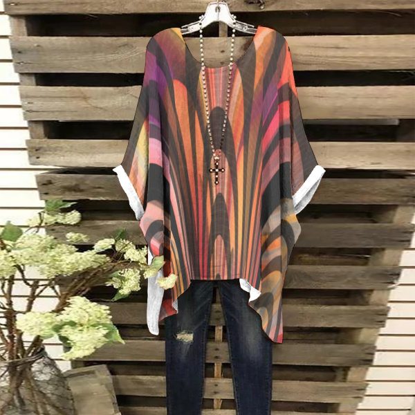 All-Over Print Women's Bat Sleeve Shirt
