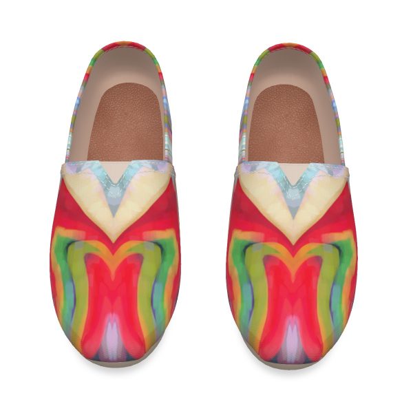 All-Over Print Women's Canvas Fisherman Shoes