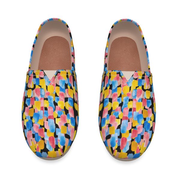 All-Over Print Women's Canvas Fisherman Shoes