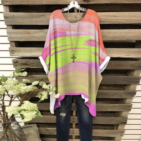 All-Over Print Women's Bat Sleeve Shirt