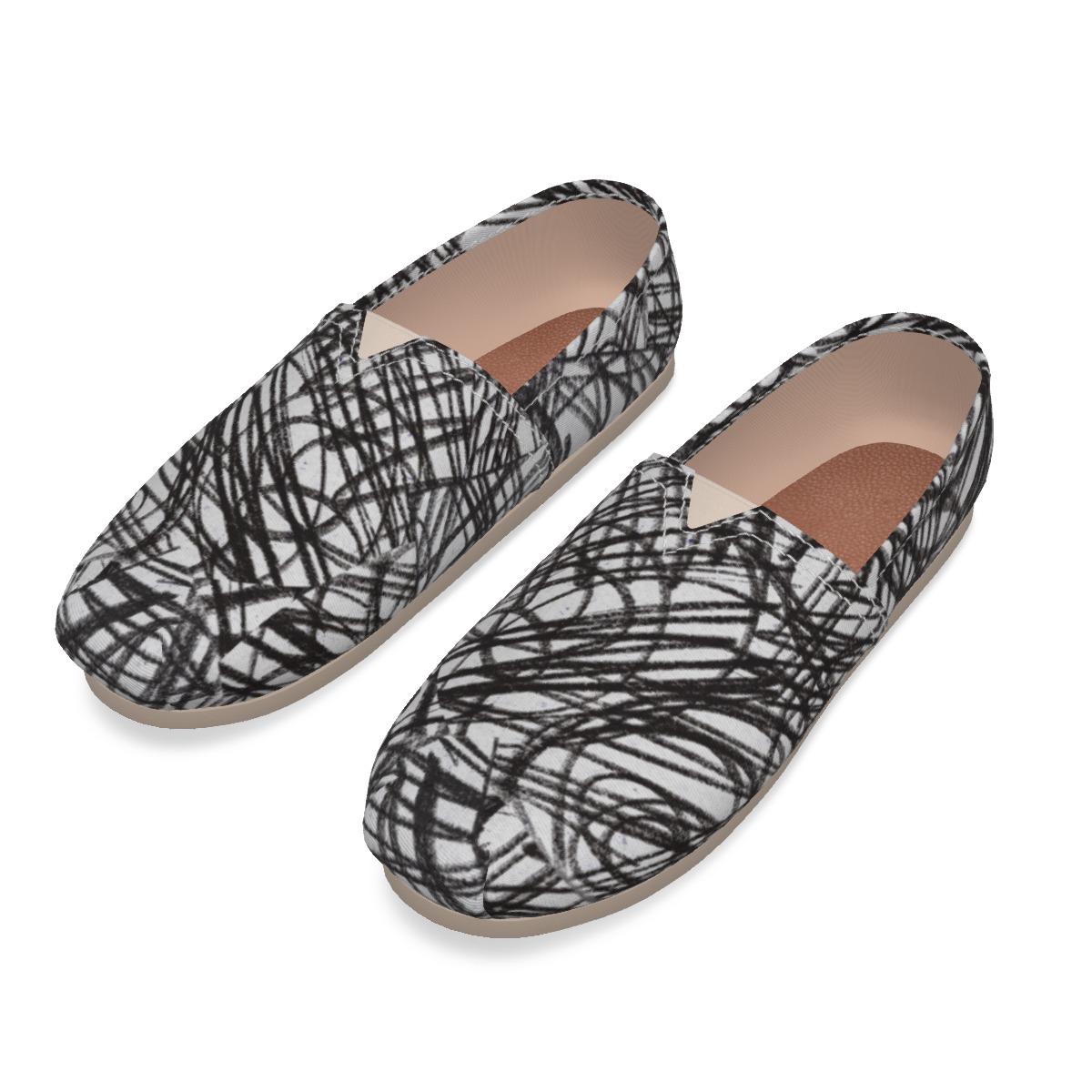 All-Over Print Women's Canvas Fisherman Shoes - Image 4