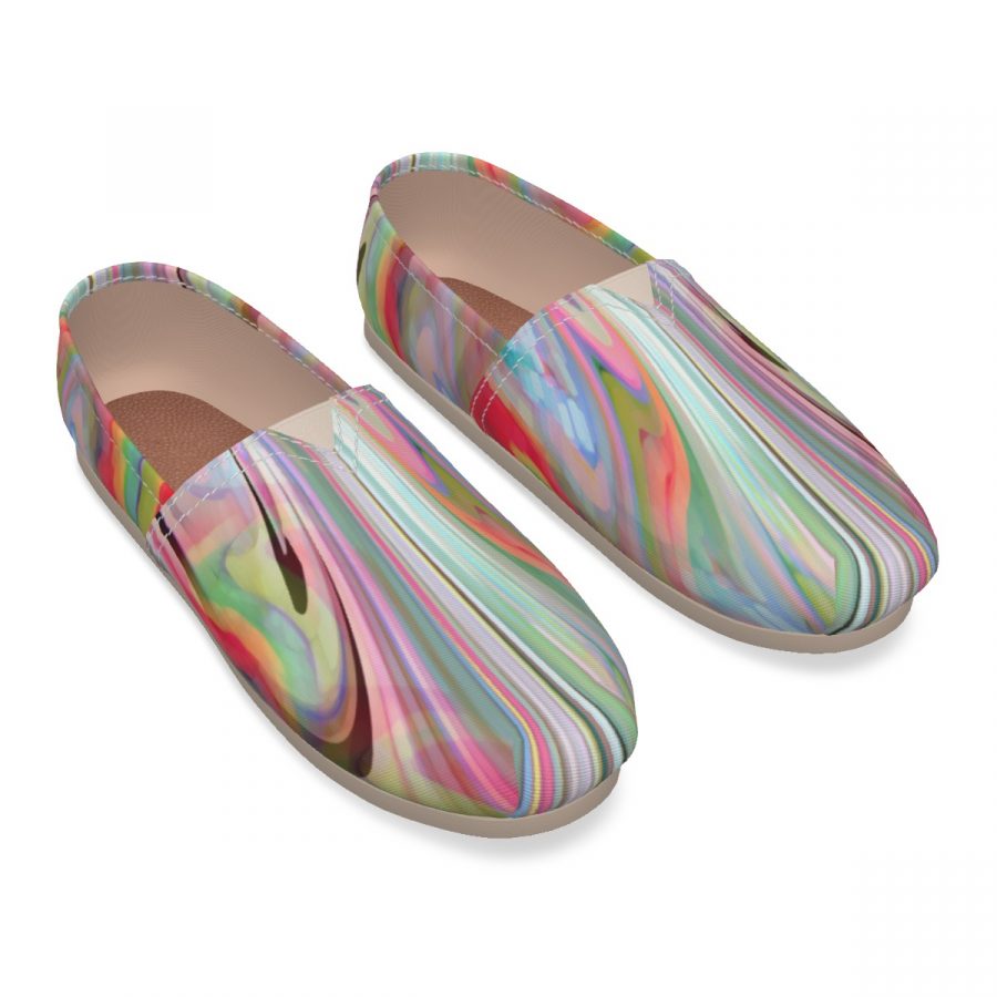 All-Over Print Women's Canvas Fisherman Shoes - Image 2
