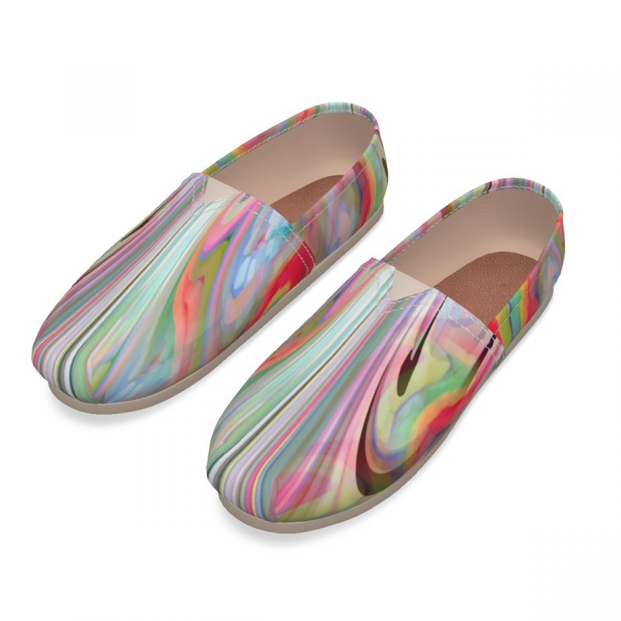 All-Over Print Women's Canvas Fisherman Shoes - Image 4