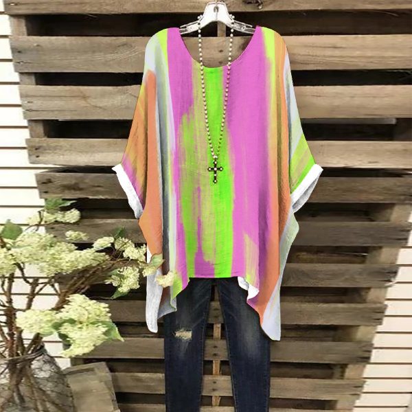 All-Over Print Women's Bat Sleeve Shirt