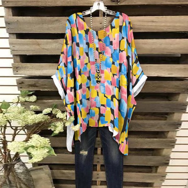 All-Over Print Women's Bat Sleeve Shirt