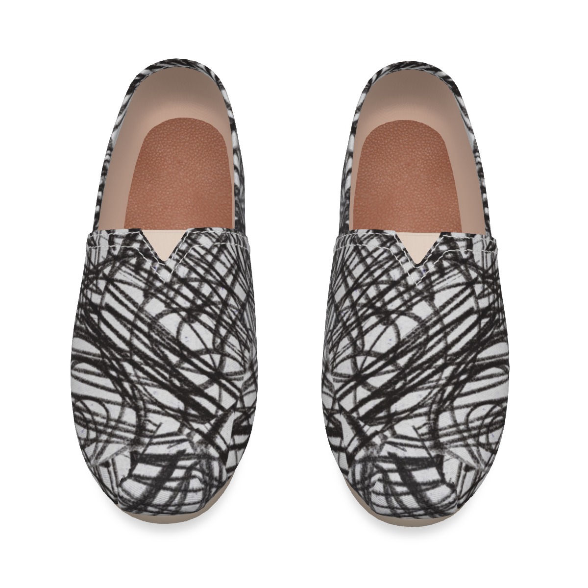 All-Over Print Women's Canvas Fisherman Shoes