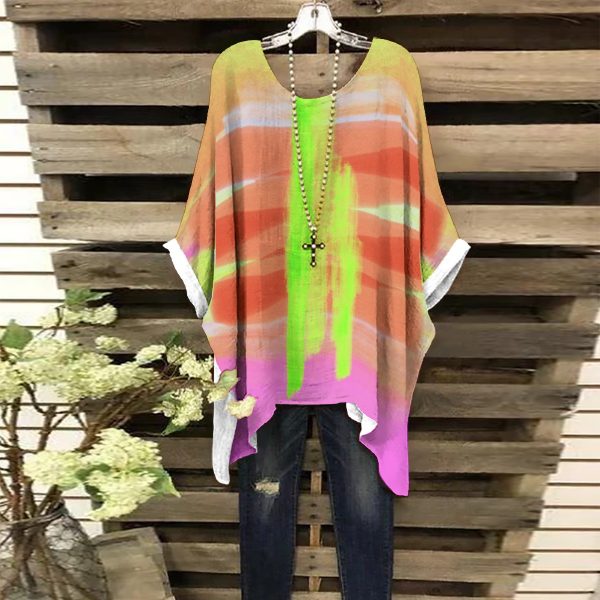 All-Over Print Women's Bat Sleeve Shirt