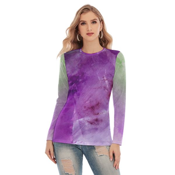 All-Over Print Women's Side Split Long T-shirt