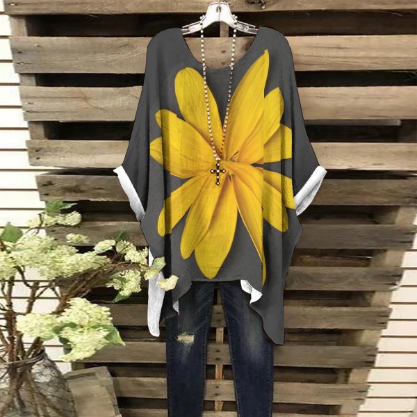 All-Over Print Women's Bat Sleeve Shirt