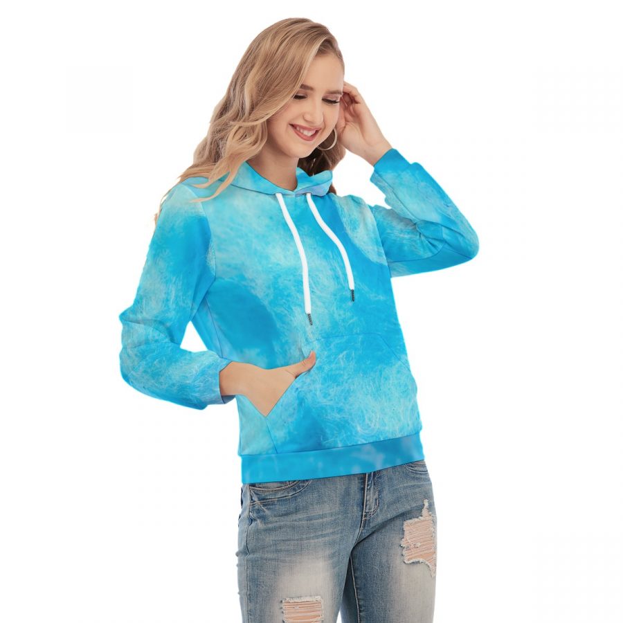 All-Over Print Women's Slim Pullover Hoodie - Image 2