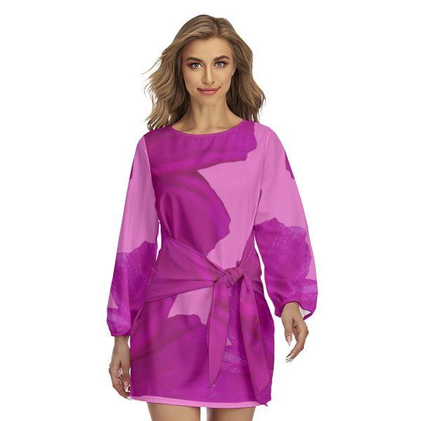 All-Over Print Women's Lantern Sleeve Dress