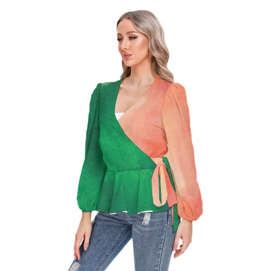 All-Over Print Women's Long Sleeve Shirt - Image 3