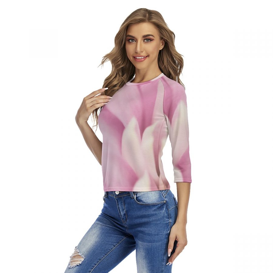 All-Over Print Women's Raglan Sleeves T-shirts - Image 2