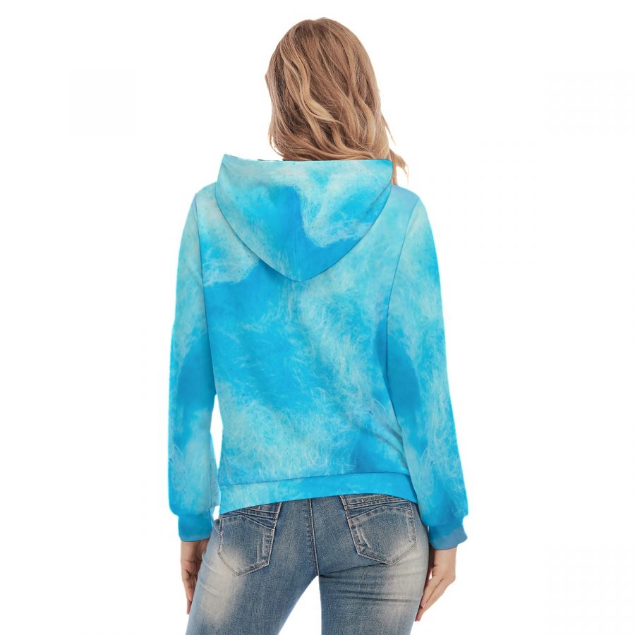 All-Over Print Women's Slim Pullover Hoodie - Image 4