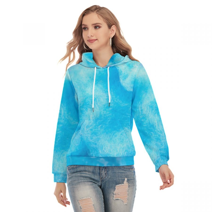 All-Over Print Women's Slim Pullover Hoodie