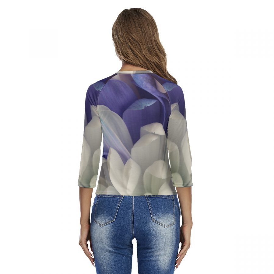All-Over Print Women's Raglan Sleeves T-shirts - Image 4