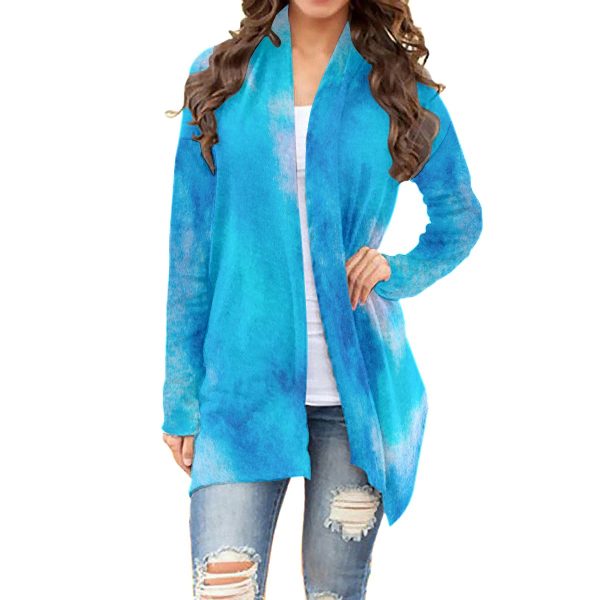 All-Over Print Women's Cardigan With Long Sleeve