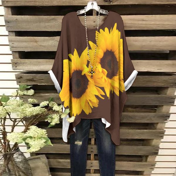 All-Over Print Women's Bat Sleeve Shirt