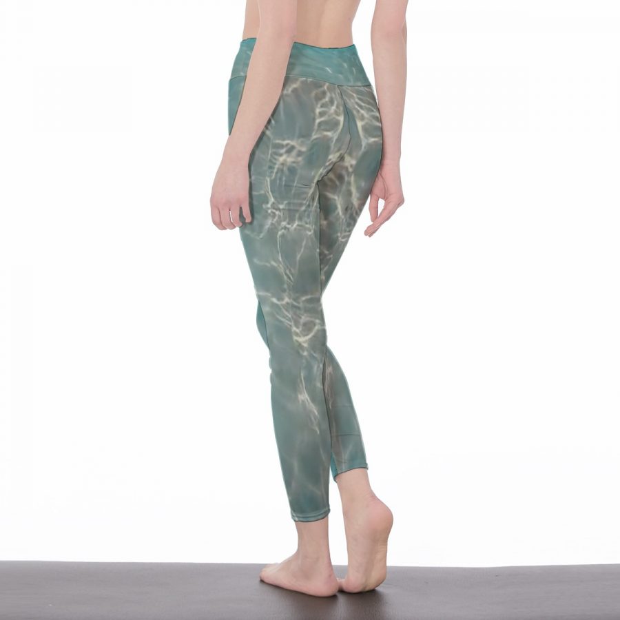 All-Over Print Women's High Waist Leggings | Side Stitch Closure - Image 3