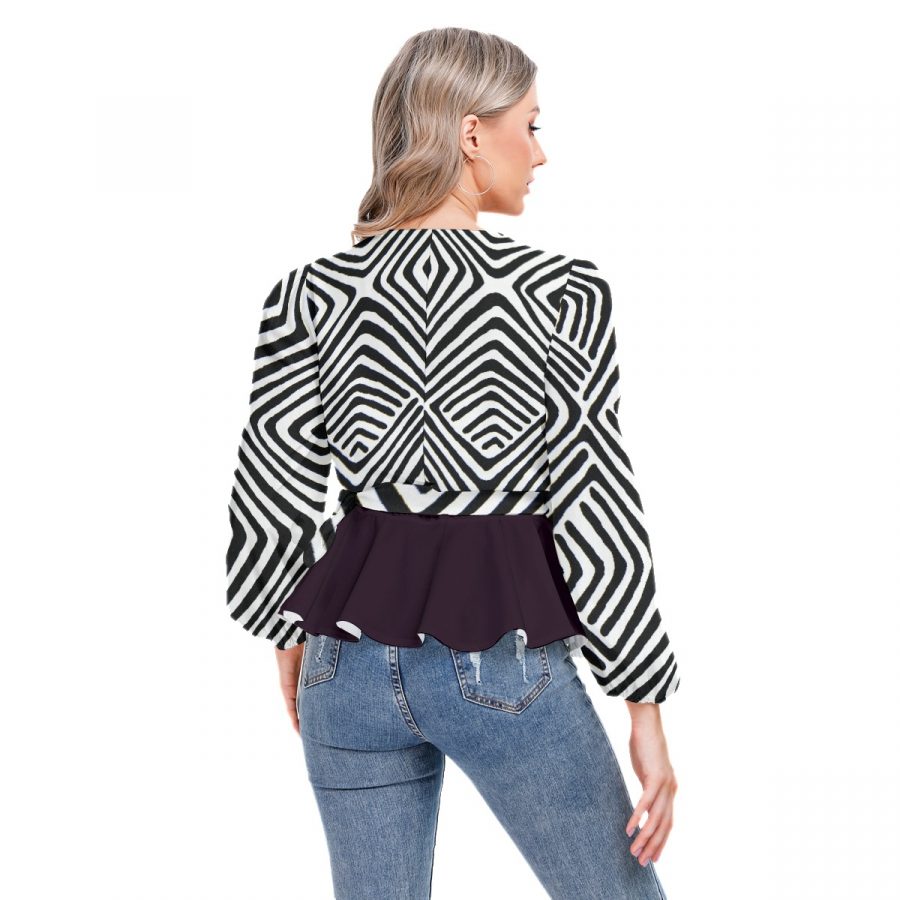 All-Over Print Women's Long Sleeve Shirt - Image 4