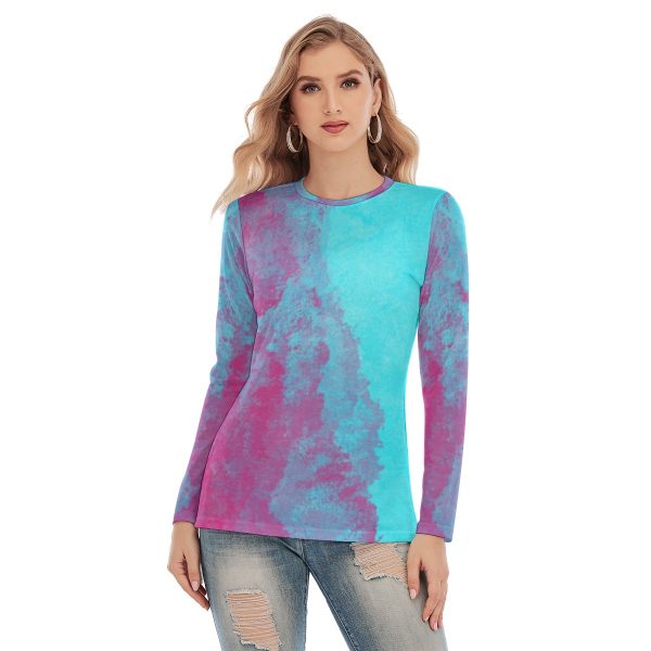 All-Over Print Women's Side Split Long T-shirt