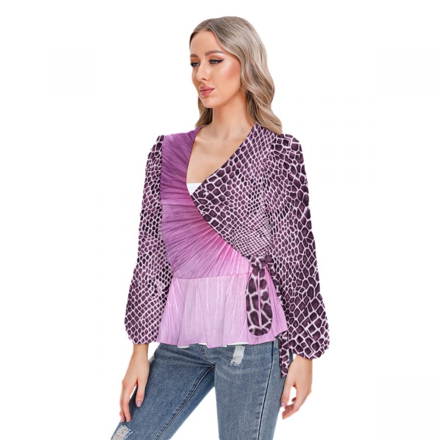 All-Over Print Women's Long Sleeve Shirt - Image 3