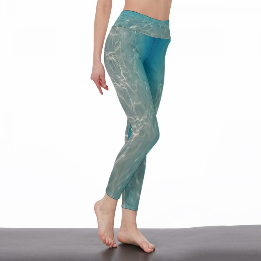 All-Over Print Women's High Waist Leggings | Side Stitch Closure - Image 2