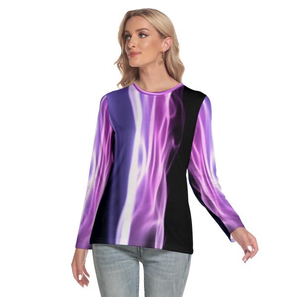 All-Over Print Women's O-neck Long Sleeve T-shirt